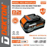 Pin 4A Dekton M21 B4015 Plus - chân pin phổ thông 21V 