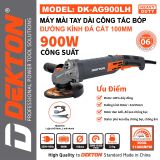  Máy mài cầm tay DEKTON DK-AG900LH (Phiên Bản 2025) 
