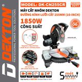  Máy cắt nhôm gỗ Dekton DK - CN 255 CR (dây cuaroa) 