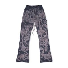 HALF TIE-DYE PANTS / SHADOW