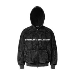 TRIBAL FULLZIP HOODIE / CHARCOAL
