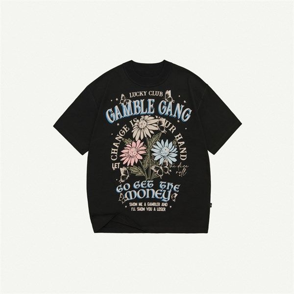  LUCKY CLUB TEE / BLACK 