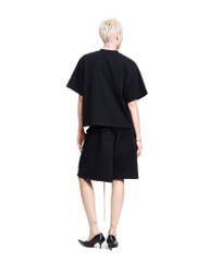 DOUBLE-WAISTED SHORTS / BLACK