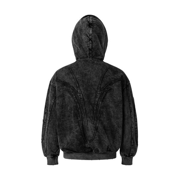  TRIBAL FULLZIP HOODIE / CHARCOAL 
