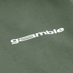 LOGO BOXY FULLZIP HOODIE/ MOSS
