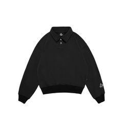 ACE POLO SWEATER / BLACK