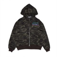 FLAME LOGO FULLZIP HOODIE / CAMO