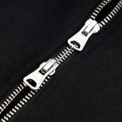METAL FULLZIP HOODIE / BLACK