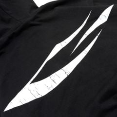 LOGO BOXY FULLZIP HOODIE / BLACK
