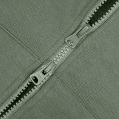 LOGO BOXY FULLZIP HOODIE/ MOSS