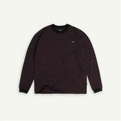 LONG SLEEVE STRIPED TEE / BLACK n RED