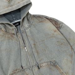 TRASH FULLZIP HOODIE V.2 / LIMESTONE