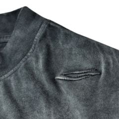 WASHED BOXY TEE / CHARCOAL