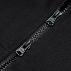 LOGO BOXY FULLZIP HOODIE / BLACK
