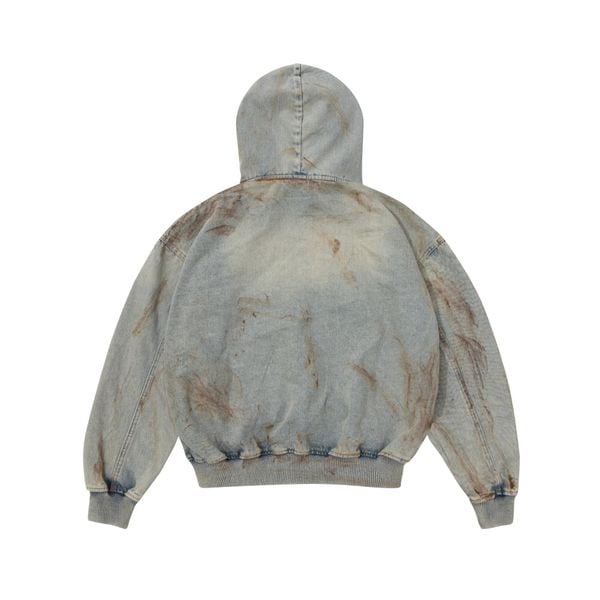  TRASH FULLZIP HOODIE V.2 / LIMESTONE 