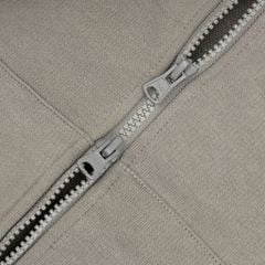 LOGO BOXY FULLZIP HOODIE/ STONE