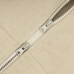 LOGO BOXY FULLZIP HOODIE / CAMEL