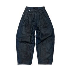 COATED BAGGY JEANS / BASALT