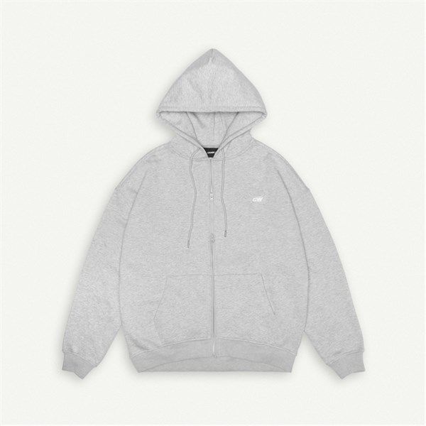  GW FULLZIP HOODIE / LIGHT GREY 