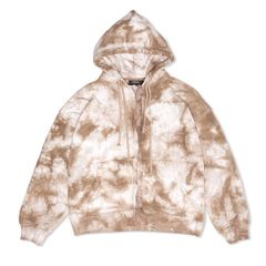 TIE-DYE FULLZIP HOODIE / BROWN