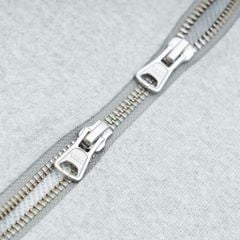 METAL FULLZIP HOODIE / GREY