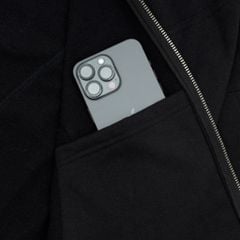 METAL FULLZIP HOODIE / BLACK