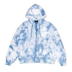 TIE-DYE FULLZIP HOODIE / BLUE