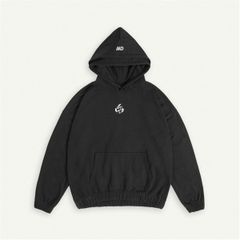 GAMBLE DOUBLE HOOD HOODIE / BLACK