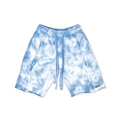 TIE-DYE SHORTS / BLUE