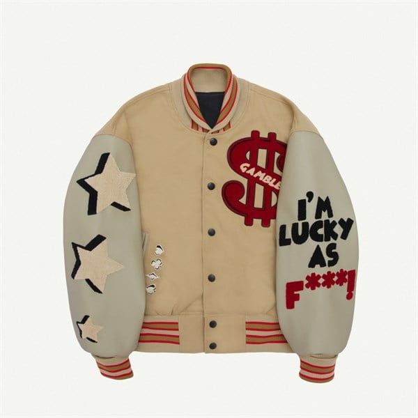  WHY ALWAYS ME VARSITY / BEIGE 