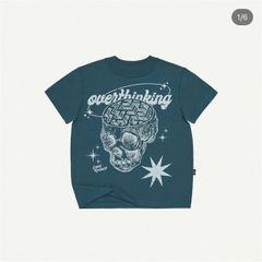 OVERTHINKING BABY TEE / PINE