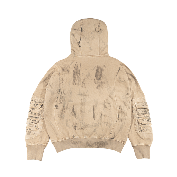  CARGO HOODIE / DUST 