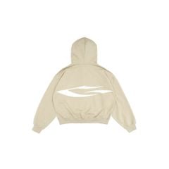 LOGO BOXY FULLZIP HOODIE / CAMEL