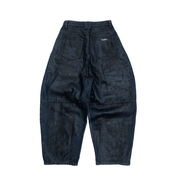  COATED BAGGY JEANS / BASALT 