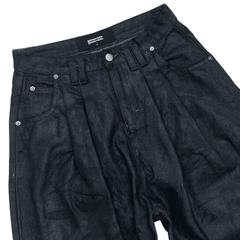COATED BAGGY JEANS / BASALT