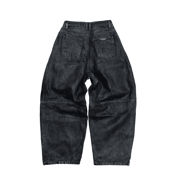  COATED BAGGY JEANS / GRAPHITE 