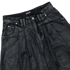 COATED BAGGY JEANS / GRAPHITE