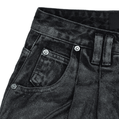 COATED BAGGY JEANS / GRAPHITE