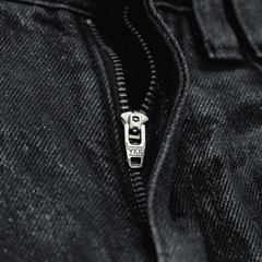 COATED BAGGY JEANS / GRAPHITE