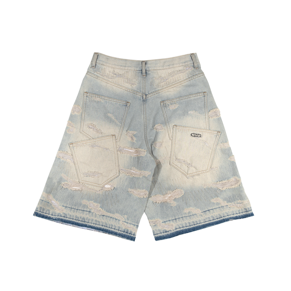  DISTRESSED SHORTS / BLUE 