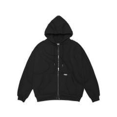 VEINS FULLZIP HOODIE / BLACK