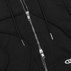 VEINS FULLZIP HOODIE / BLACK