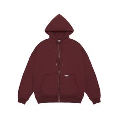 METAL FULLZIP HOODIE / MAROON