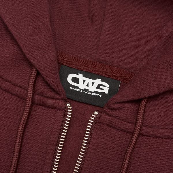  METAL FULLZIP HOODIE / MAROON 