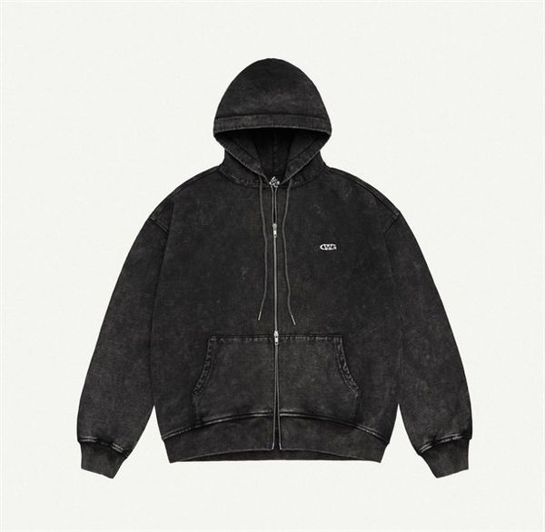  METAL FULLZIP HOODIE / DARK CEMENT 