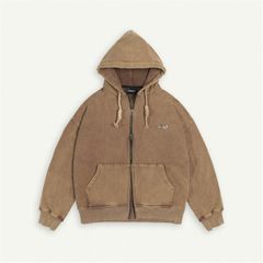 GW ACID WASH FULLZIP HOODIE / KAYAK