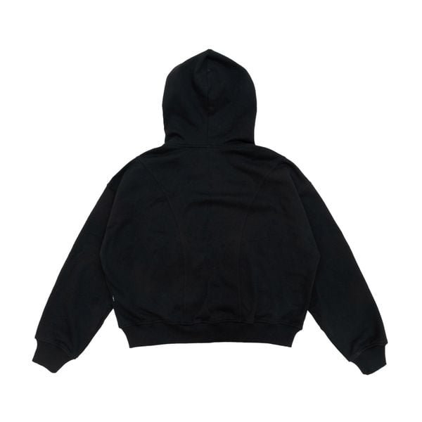  METAL FULLZIP HOODIE / BLACK 