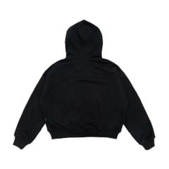 METAL FULLZIP HOODIE / BLACK