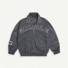 GAMBLE TRACK JACKET / DARK GREY