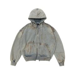 TRASH FULLZIP HOODIE V.2 / LIMESTONE